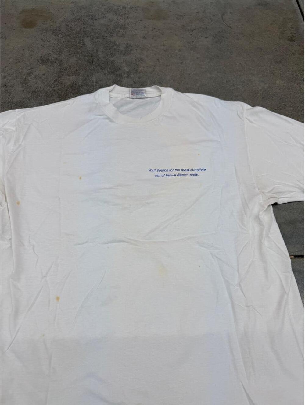 vintage crescent division of progress software corporation tech white shirt xl - Picture 4 of 5